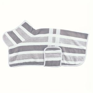 Dog Bathrobe Water Absorption Microfiber Bath Towels Quick Drying Coat Small Medium Large Dogs Puppy Robe