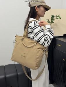 ALO Large Tote Bag Women Nylon Handbag Detachable Shoulder Strap Multi Pocket Casual Daily Crossbody Bag