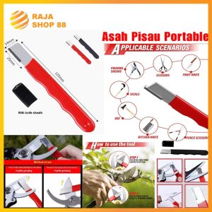 Asah Pisau Portable Pengasah Pisau Kecil Genggam Saku Pocket Sharpener Knife Serbaguna