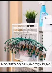 Móc Treo Đồ Lót 10 kẹp FREESHIPMóc phơi treo đồ đa năng Treo Tất Quần Áo Trẻ Nhỏ Có Khóa Chống Gió Chống Trượt