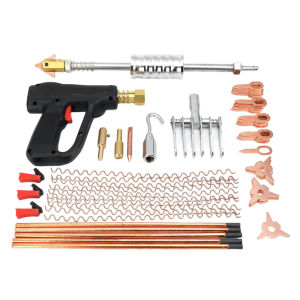 Bộ sửa lún thân xe 86 chi tiết dụng cụ kéo lún kết hợp máy hàn điểm Spotter sửa chữa ô tô