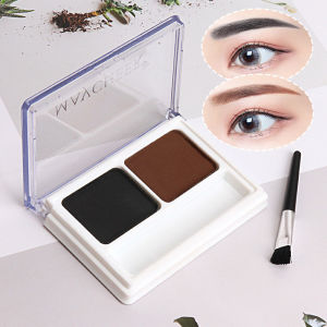 Double Color Eyebrow Powder Waterproof Sweat-resistant Easy To Apply