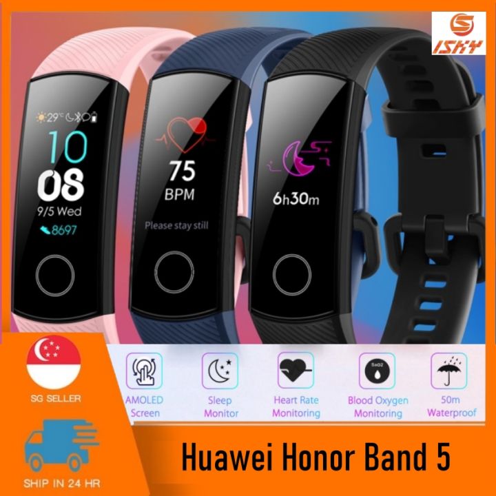 Huawei Honor Band Smart Wristband Oximeter Color Touch Screen