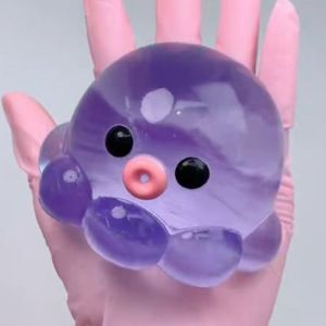 BLACKON Transparent TPR Crystal Ball Solid Squeezing Acne Bubble Pinching Toy Trick Gift Realistic Water Ball Pinching Toy Children Birthday Gift