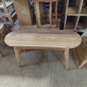 เมตร 1 เก้าอี้ยาว เก้าอี้แคบซูล เก้าอี้แคปซูน เก้าอี้วินเทจ เก้าอี้นั่งเล่น เก้าอี้ไม้สักทอง