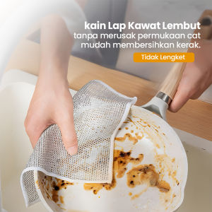 Kain Lap Dapur Kawat Bentuk Petak Halus Untuk Membersih Panci Dan Piring Kain Cuci Piring Kawat