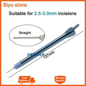 GREATLH Uitrasonic Handle Ultra Microemulsion Sucking Handle Titanium Alloy Eyelid Surgical Tool Instrument