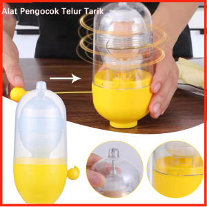 HOHODALINK Golden Egg Maker Egg Scrambler Shaker Alat Pengocok Telur Tarik Alat Penyatu Kuning Dan Putih Telur