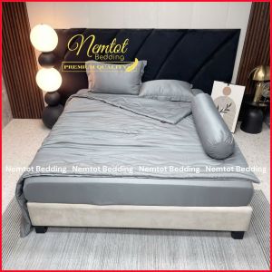 🦚LỤA TENCEL 40S🦚 Chăn Ga Gối Tencel 40s Tự Nhiên Mát Mềm Mịn Bộ 5 Món Gồm Chăn _ Nemtot Bedding