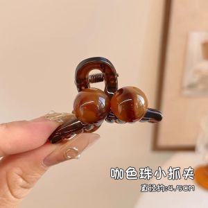 YIN WEI High quality flash grip clip female hair medium hairpin fashion pearl clip 2024 new headdress