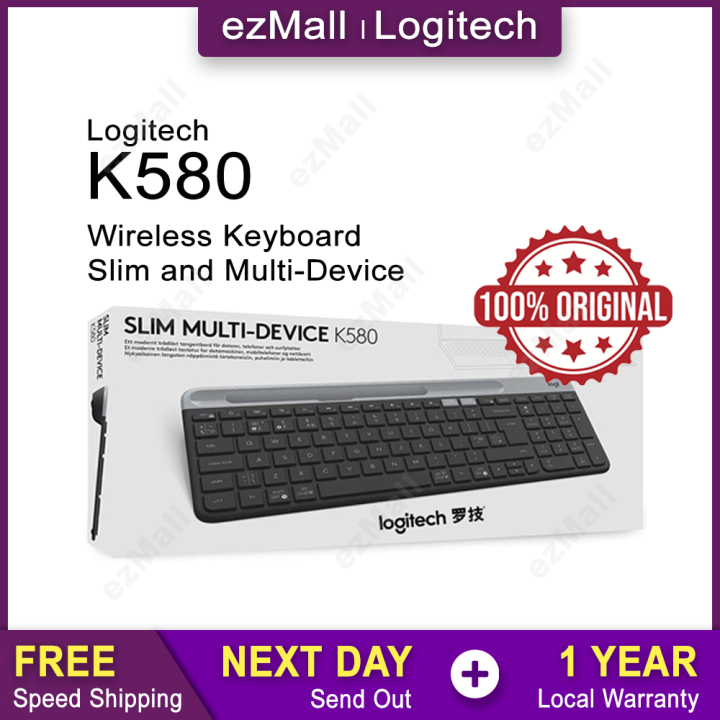 Logitech K580 Slim Multi-Device Wireless Keyboard for Chrome OS ...