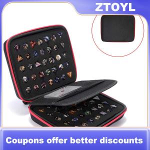 【ZTOYL】 Hard Carrying Case For RPG Board Games Dice Package EVA 70 Hole Dice Bag With Partition For Portable Bag