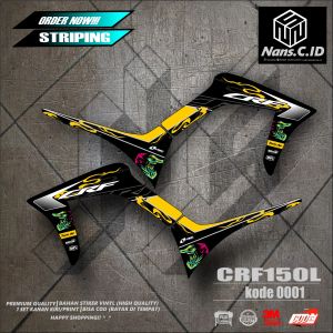 0001 striping/sticker  crf 150l murah kualitas terbaik sudah di lapisan anti pudar