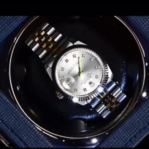 BLUETIDE Watch Winder For Automatic Watches Ultra Quiet Motor For 1 Automatic Watches With LED Lights Type-C Connector