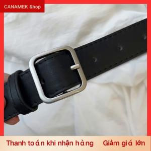 CS Pu da vành đai cho phụ nữ vuông khóa Pin khóa quần jean vành đai phụ nữ cổ điển dây Đeo Nữ Dây thắt lưng