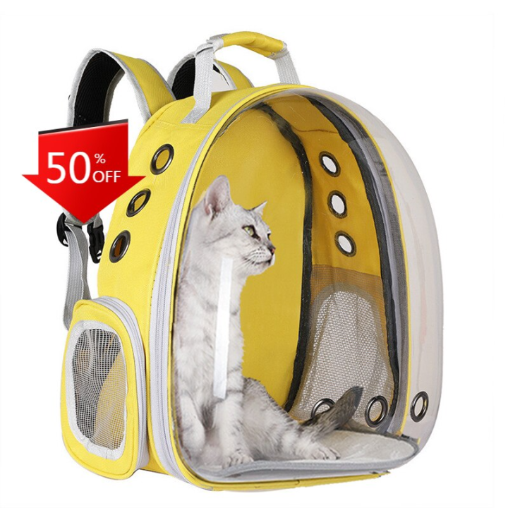 Clear best sale dog backpack