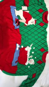 Christmas Ugly Sweater Couples Must-have Santa Claus Customized Home Suit Dress up Super Soft Double Suit Nsb