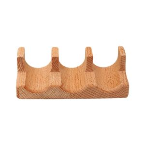 U85IS1 1/2/3/4/5 Slots Wooden Sushi Rack U-shape Japanese Style Sushi Display Stand Boat Plates Multi Purpose Sushi Serving Tray Restaurant