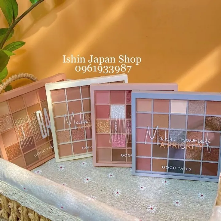 (Màu siêu đẹp) Phấn mắt 25 ô GOGO TALES Crystal Color Charming Eyes ...