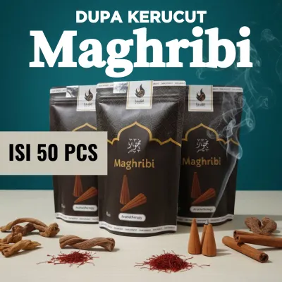 Dupa Wangi Penarik Rejeki Buhur Arab Tahan Lama Gaharu Kerucut isi 50 Menyan Super Pengharum Ruangan Dufaa Bakar