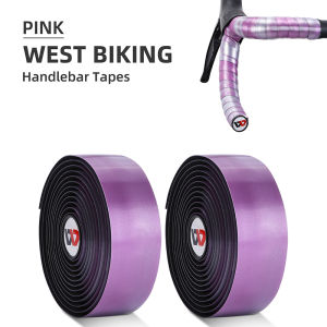 WEST BIKING Bicycle Handlebar Tape Anti-slip Shock Absorption EVA Road Bike Handle Bar Tape Cycling Wrap End Plug Bicycle Accessories