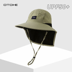 OTOHE Sun Cap Large Shawl Beach Hat Sun-proof Hat Casual Sun Hats Portable Fisherman Cap Large Brim Cap Sun Protection Cap UV Protection Hats for Summer Outdoor Travel