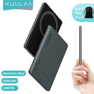 【Malaysia Stock】KUULAA 10000mAh/5000mAh Mini Magsafe Thinnest 8.6mm Power Bank Magnetic PowerBank for Apple Phones Wireless Charging PowerBanks for iPhone 16 15 Pro Max 14 13 12 Pro Max