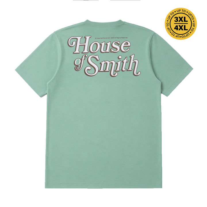 House of Smith Kaos Pria Lengan Pendek - Hos Typo Tshirt Greenbay - T Shirt