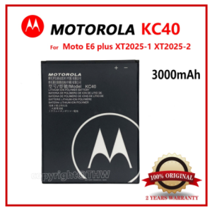 100% Genuine 3000mAh Motorola KC40 for Moto E6 plus XT2025-1 XT2025-2 Replacement Phone Batteria Bat