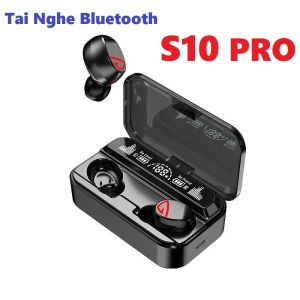 Tai nghe Không Dây S10 Pro  Bluetooth V5.2 Đa Năng Âm Thanh Cực Hay  Cảm Ứng Vân Tay  Kiêm Sạc Dự Phòng - Bảo Hành Lỗi 1 đổi 1