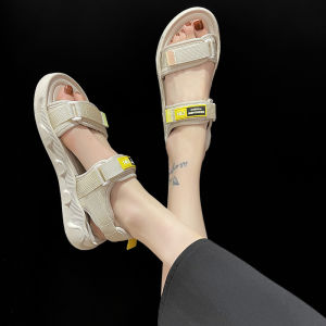 [Free Shipping] 2025 New Fashionable Student Thick-Soled Ins Trendy Platform Flat Shoes For Women Paired With Skirts Summer Sandals
