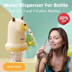 Portable Electric Water Dispenser Pump USB Rechargeable for 5 Gallon Bottle Automatic Drinking Water Pump Fast Quiet