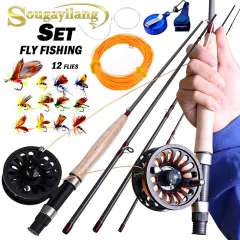 Cheap SOUGAYILANG Fishing Rod Combo Spinning Casting Rod with Spinning  Bastingcasting Reel and Fishing Bait Line Accessories Combo Kit