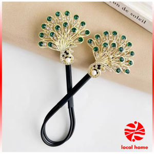 Thaihome กิ๊บติดผมคริสตัลนกยูง กิ๊บเกาหลีสําหรับผู้หญิงเครื่องประดับผมจัดแต่งทรงผม Hairpin