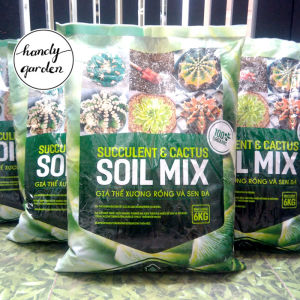 [HCM]Soil Mix chiết lẻ đất trồng sen đá succulent cactus rosemary hương thảo. Gồm perlite pumice peat moss vỏ thông habitat phân trùn quế