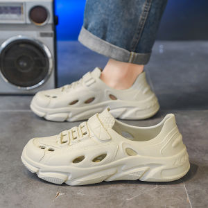 In-stock breathable summer mens clogs simple soft-soled shoes comfortable sandals trendy beach slippers