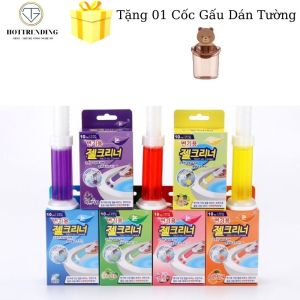Gel khử mùi bồn cầu gel thơm khử trùng bồn cầu dạng thạch hình bông hoa với 7 mùi thơm cho toilet GEL01