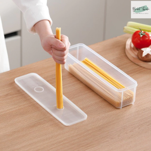 Toples Panjang Serbaguna Food Grade Wadah Penyimpanan Spaghetti Mie Iklan Snack Makanan
