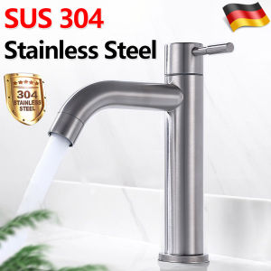 304 Stainless Steel Faucet For Bathroom Sink Faucet Stainless Bathroom Faucet Sink Faucet Bathroom Faucet For Sink Faucet Stainless Gripo Sa Lababo Gripo Stainless Faucet Gripo Bathroom Sink Faucet