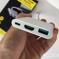 Cáp chuyển USB Type C to HDMI 4K + USB 3.0 + USB C. 