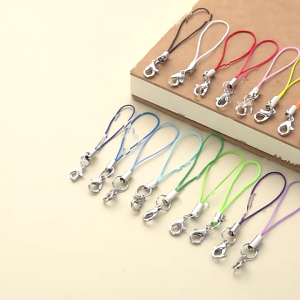 Pack of 100 Phone Strap with Attachment Rings Versatile Polyester Phone Lanyard Ropes For Crafting Unique Keychain