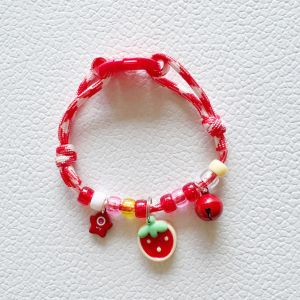 Cat Cute Colorful Collar Adjustable Footprint Necklace Collar Bell Dog Collar