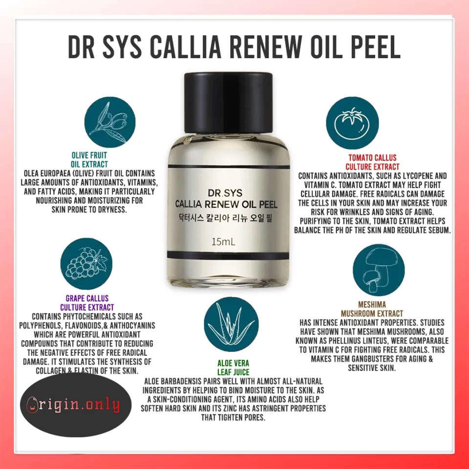 DR.SYS CALLIA RENEW OIL PEEL 15ml × 4本2箱 Dr Sys Callia Renew Oil Peel ( Stemey ) Stem Cell Renewal