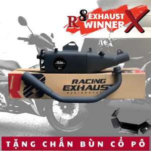 [Tặng Chắn Bùn Cổ Pô] Pô Tăng R8 Gỉa Zin Cho Xe WINNER150
