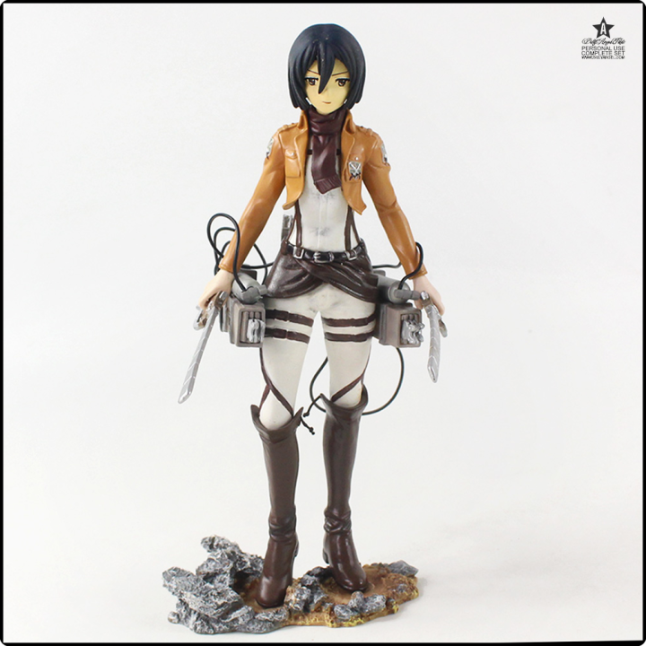 Figurines SNK Eren Et Mikasa 22cm PVC - Édition Collection SDCC 2024 Neuve