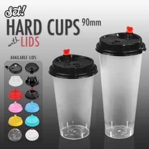 50pcs/Coffee Lid for Cup(90mm) PP Heart Plastic Cup Lid for Paper Cup Hot Drinks Milk Tea Cup Lid