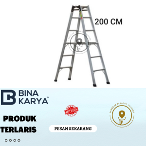 Tangga Lipat Aluminium 2 Meter Victory Bina Karya Anti Karat