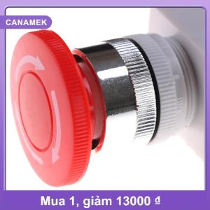 【CANAMEK】 Công Tắc Nút bấm dừng khẩn cấp dpst Nắp Nấm Đỏ 1no 1NC AC 660V 10A