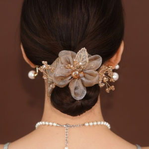 Fashion Crystal Rhinestone Hair Rope Female Rough Tie Ponytail Ins Hair Ring Tie Elegant Hair Rope