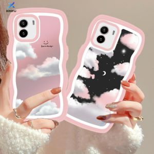 (Lokal Ready) Xinyu Casing hp Vivo Y16 Y17S Y36 Y27 Y15s Y15A Y12S Y12A Y02 Y01 Y02S Y22 Y22s Y35 Y21T Y21A Y21S Y33S Y12 V25e V27e Y15 Y17 Y11 Y20S Y91C Y19 Y30 Y53s S1 Hari Painting Minyak dan Awan Malam Bintang Bulan Wave Edge TPU Dua Kasus Softcase